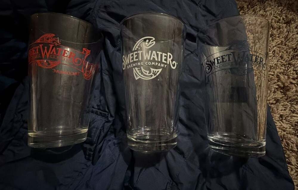 Set of 3 SweetWater Brewing Company Pint Glasses